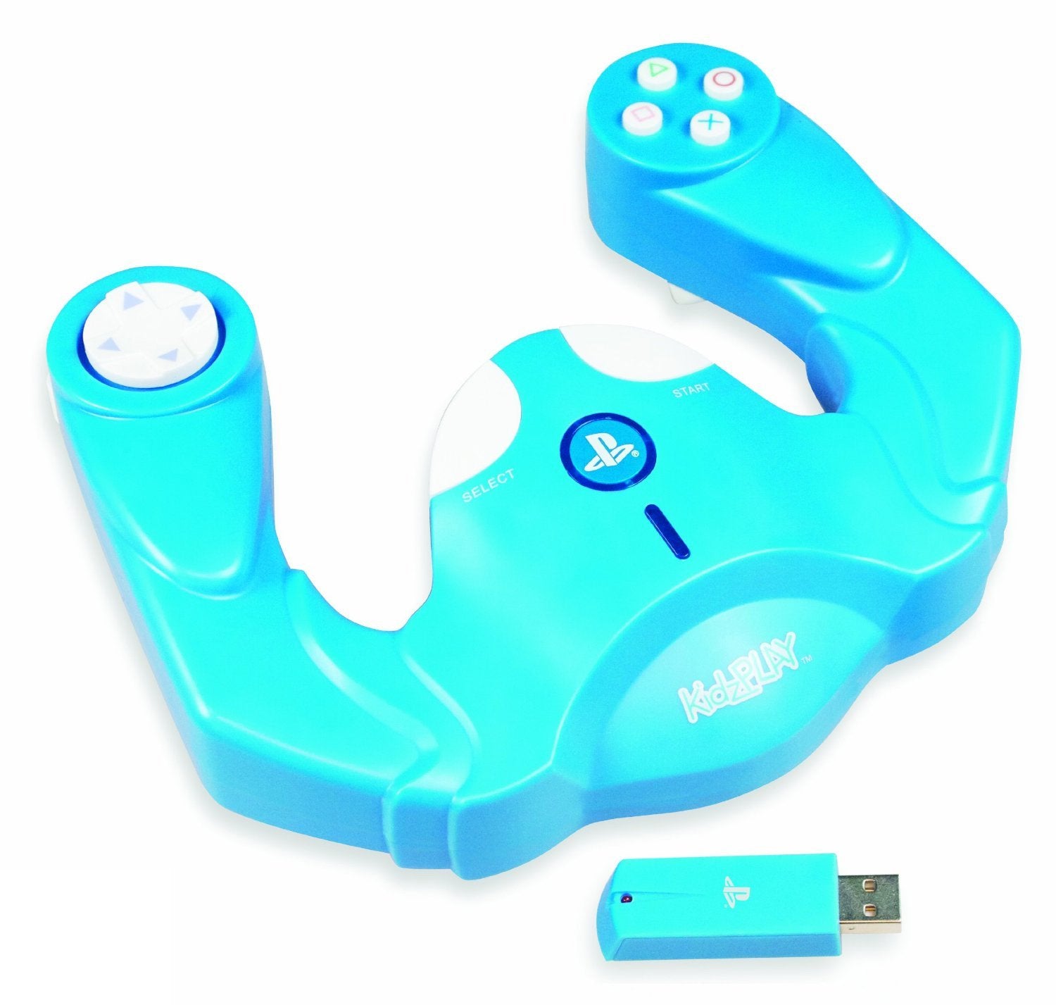 Aperçu - Manette pour enfants Kidzplay Racing Motion, licence officielle Sony, couleur bleue (PS3) Aperçu - Manette pour enfants Kidzplay Racing Motion, licence officielle Sony, couleur bleue (PS3)